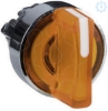 Imagem de Cabeca de interruptor selector iluminada - 2 posicoes - o 22 - amarela
