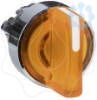 Imagem de Cabeca de interruptor selector iluminada - 2 posicoes - o 22 - amarela