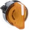 Imagem de Cabeca de interruptor selector iluminada - 2 posicoes - o 22 - amarela