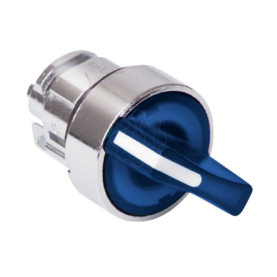 Imagem de Cabeca de interruptor selector iluminada - 2 posicoes - o 22 - azul