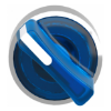 Imagem de Cabeca de interruptor selector iluminada - 2 posicoes - o 22 - azul