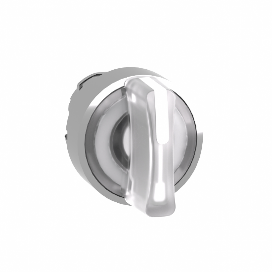 Imagem de Cabeca de interruptor selector iluminada - 3 posicoes - o 22 - branca
