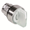 Imagem de Cabeca de interruptor selector iluminada - 3 posicoes - o 22 - branca