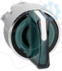 Imagem de Cabeca de interruptor selector iluminada - 3 posicoes - o 22 - verde