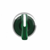 Imagem de Cabeca de interruptor selector iluminada - 3 posicoes - o 22 - verde