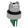 Imagem de Cabeca de interruptor selector iluminada - 3 posicoes - o 22 - verde