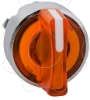 Imagem de Cabeca de interruptor selector iluminada - 3 posicoes - o 22 - amarela