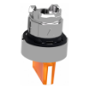 Imagem de Cabeca de interruptor selector iluminada - 3 posicoes - o 22 - amarela