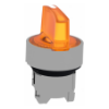Imagem de Cabeca de interruptor selector iluminada - 3 posicoes - o 22 - amarela