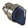 Imagem de Cabeca de interruptor selector iluminada - 3 posicoes - o 22 - azul