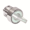 Imagem de Cabeca de interruptor selector iluminada - 2 posicoes - o 22 - branca