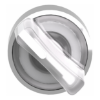 Imagem de Cabeca de interruptor selector iluminada - 2 posicoes - o 22 - branca