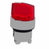 Imagem de Cabeca de interruptor selector iluminada - 2 posicoes - o 22 - vermelha