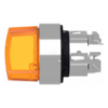 Imagem de Cabeca de interruptor selector iluminada - 2 posicoes - o 22 - amarela