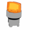 Imagem de Cabeca de interruptor selector iluminada - 2 posicoes - o 22 - amarela