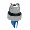 Imagem de Cabeca de interruptor selector iluminada - 3 posicoes - o 22 - azul