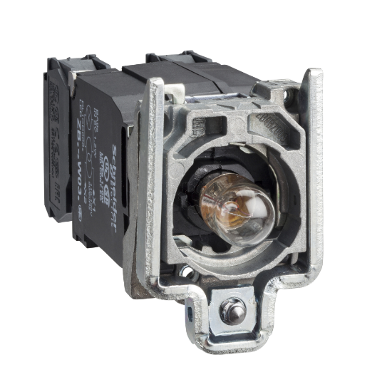 Imagem de Corpo p/ botao  controlo iluminado - o 22 - lampada ba 9s transparente - 1 na + 1 nf