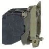 Imagem de Bloco luminoso com corpo/colar de fixacao metal azul para lampada BA9s = 250 V 1 NO + 1 NC