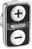 Imagem de Branco   flush/branco   flush illuminated double-headed pushbutton o22 with marking