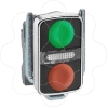 Imagem de Cabeca c/ botao 2 verde/vermelho nivelado