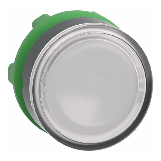 Imagem de Cabeca de botao de pressao iluminado - o 22 - branca - para insercao de legendaa