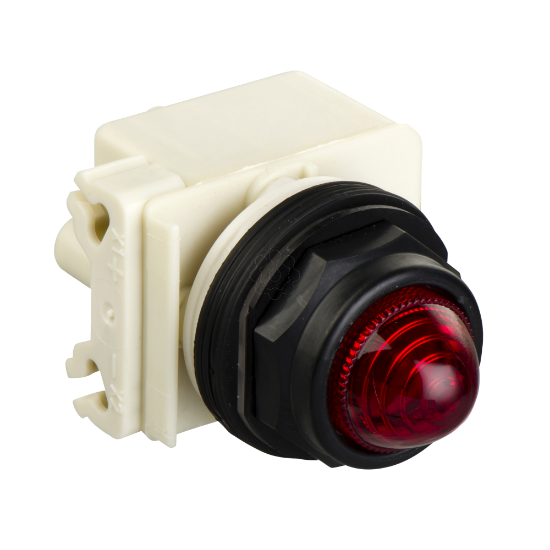 Imagem de Luz led completa 24v de plastico vermelho