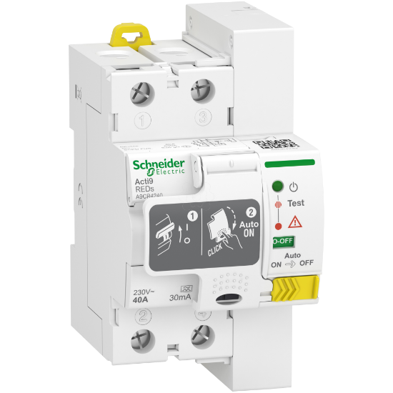 Imagem de Residual current Device recloser Acti9 REDs 2 P 40 A 30 mA A type