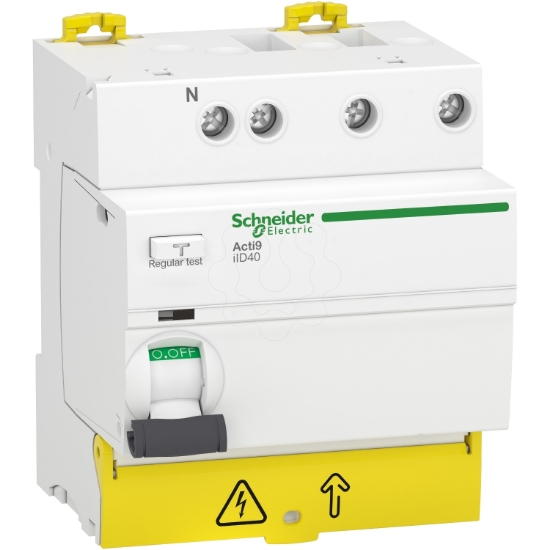 Imagem de residual current circuit breaker RCCB Acti9 iID40 3P+N 63 A 30 mA A SI type
