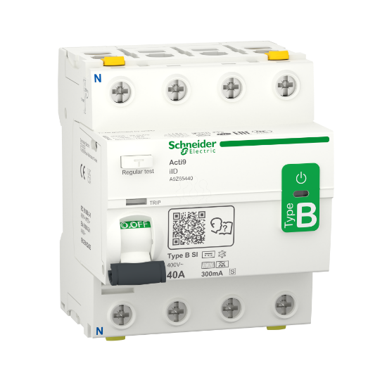 Imagem de Acti9 iID - Interruptor diferencial - 4P - 40A - 300mA - Seletivo - Classe B-SI