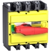 Imagem de interruptor seccionador Interpact INS500 3P punho vermelho/face frontal amarela