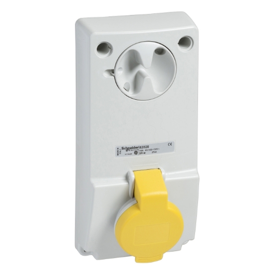 Imagem de Unika interlocked socket - 16 A - 3P + N + E - 100...130 V AC - IP44 - panel
