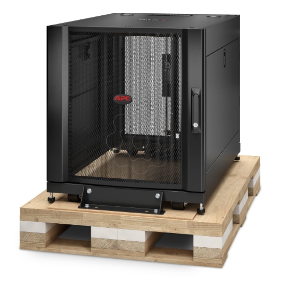 Imagem de Armario em Bastidor de Servidor NetShelter SX 12U da APC 600mm x 900mm c/ Lados em Preto Embalagem contra Choques