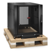 Imagem de Armario em Bastidor de Servidor NetShelter SX 12U da APC 600mm x 900mm c/ Lados em Preto Embalagem contra Choques