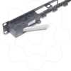 Imagem de Painel 1U para de Distribuicao de Dados cada um aloja 4 Cabos de Distribuicao de Dados para um Total de 24 Portas