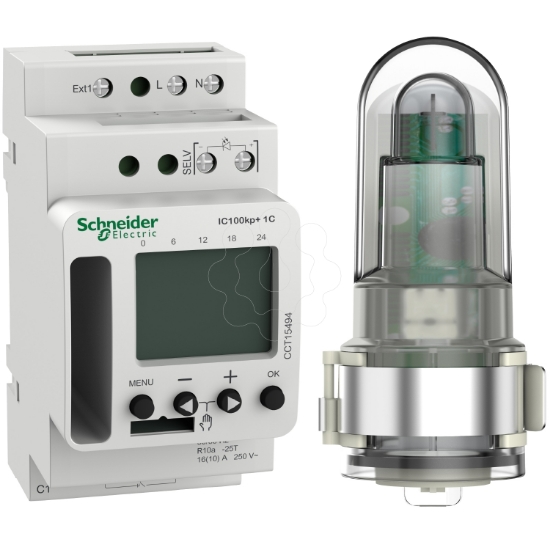 Imagem de Acti 9 IC100kp+ 1C 1   99000 lux SMART programmable twilight switch