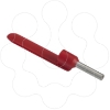 Imagem de ponteira simples com porta-referencias – tamanho medio – 1 mm? - vermelho