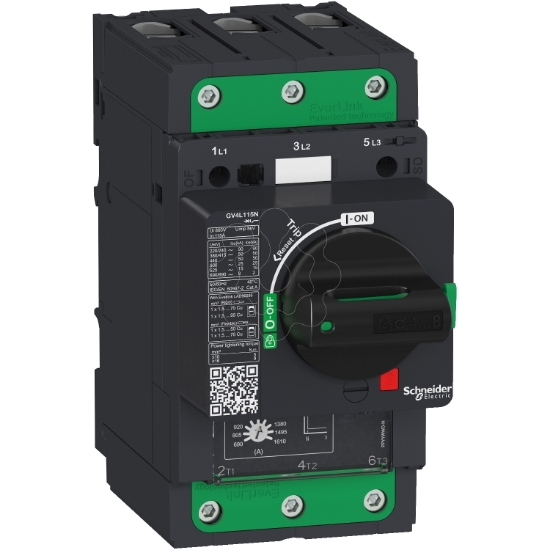 Imagem de Motor circuit breaker TeSys GV4 3P 80 A Icu 25 kA magnetic EverLink terminals
