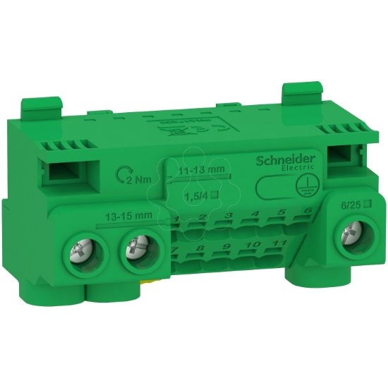 Imagem de Resi9 - Borne terra 63A + kit juncao 14 ligadores