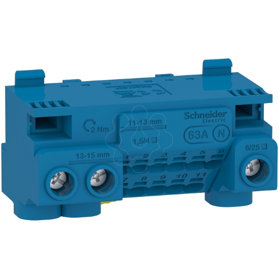 Imagem de Resi9 - Borne neutro 63A + kit juncao 14 ligadores