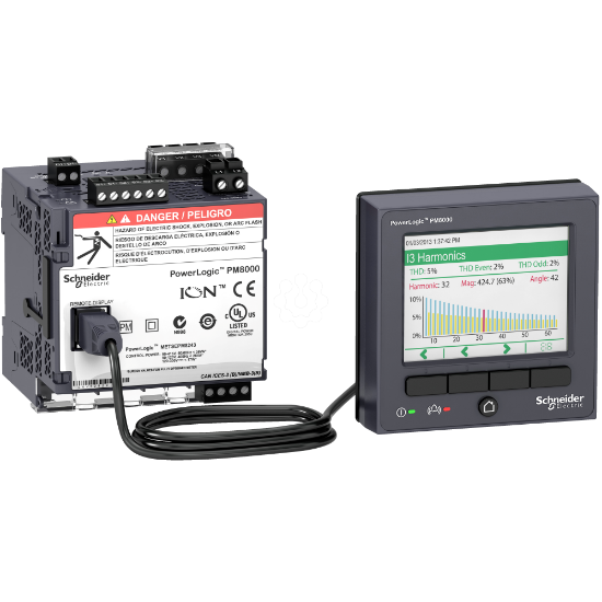 Imagem de PowerLogic PM8000 - Central de medida PM8244 central de montagem em calha DIN + visor remoto