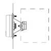 Imagem de PowerLogic Adaptador de serie para PowerMeter + visor remoto de tras para a frente