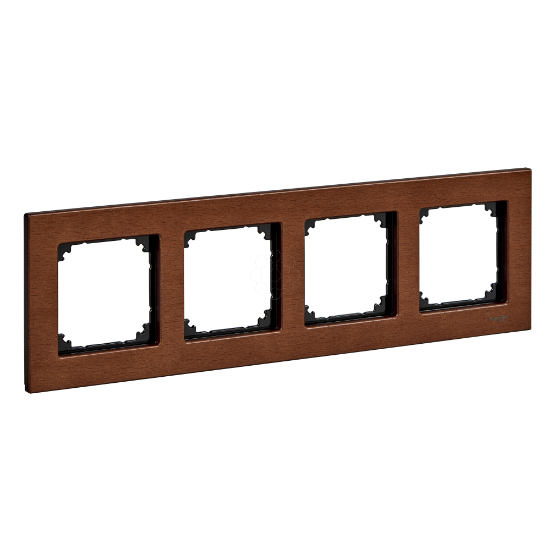 Imagem de Wood frame 4 gang Cherry wood M Elegance