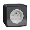 Imagem de Mureva Styl - socket-outlet - 16A - 2P + E - shutters - grey