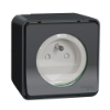 Imagem de Mureva Styl - socket-outlet - 16A - 2P + E - shutters - grey