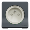 Imagem de Mureva Styl - socket-outlet - 16A - 2P + E - shutters - grey