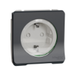 Imagem de Mureva Styl - Tomada 2P+T com obturadores - encastrar/saliente - ligadores parafuso - IP55 - 16A - Cinzento