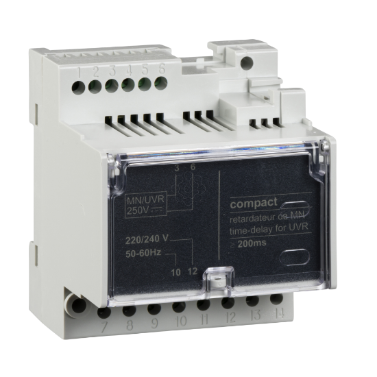 Imagem de disparador voltimetrico   MN 220 240 V AC 50/60 Hz c/ temp. fixa Retardador