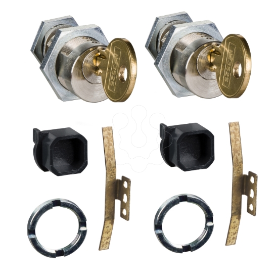 Imagem de Chassis locking - 2 Ronis locks 2 diff keys + adapt kit - for MTZ1 spare part