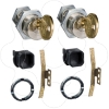 Imagem de Chassis locking - 2 Ronis locks 2 diff keys + adapt kit - for MTZ1 spare part