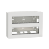 Imagem de Nova Unica System - Postos de trabalho - saliente - modulos 2 x 10 - antibacteriano - Branco